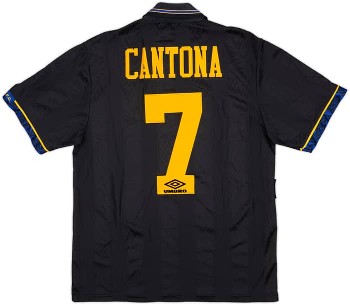 1993-95 Manchester United Away Shirt Cantona #7 - 8/10 - (M)