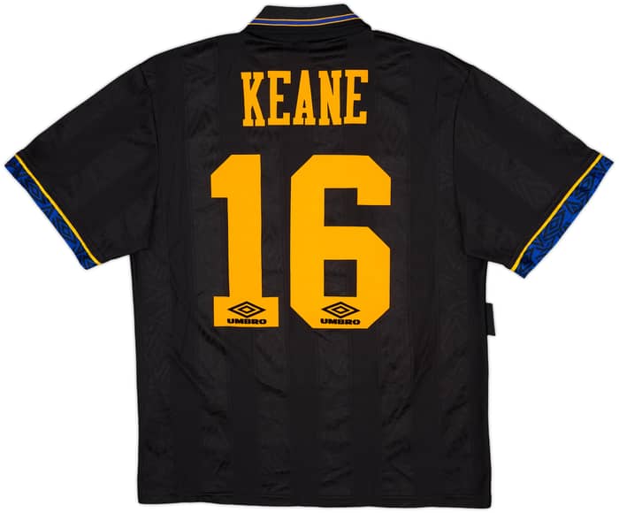 1993-95 Manchester United Away Shirt Keane #16 - 9/10 - (M)