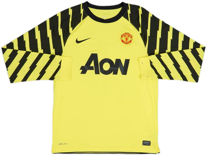2010-11 Manchester United Yellow GK Shirt Van Der Sar #1 - 6/10 - (M)
