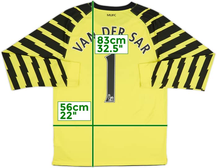 2010-11 Manchester United Yellow GK Shirt Van Der Sar #1 - 6/10 - (M)