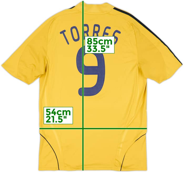 2008-10 Spain Away Shirt Torres #9 - 10/10 - (L)