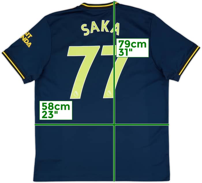 2019-20 Arsenal Third Shirt Saka #77 - 8/10 - (XL)