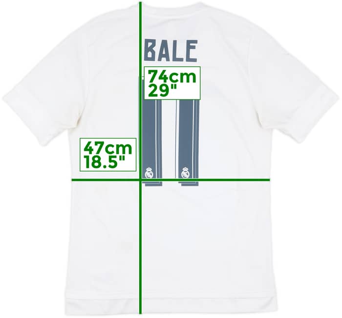 2015-16 Real Madrid Home Shirt Bale #11 - 7/10 - (M)