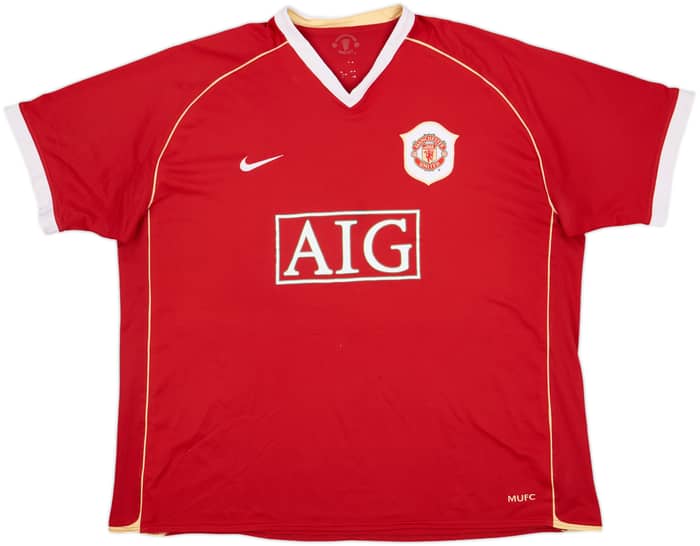 2006-07 Manchester United Home Shirt Solskjaer #20 - 8/10 - (3XL)