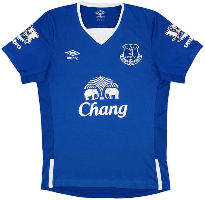 2015-16 Everton Home Shirt G. Deulofeu #19 - 7/10 - (S)