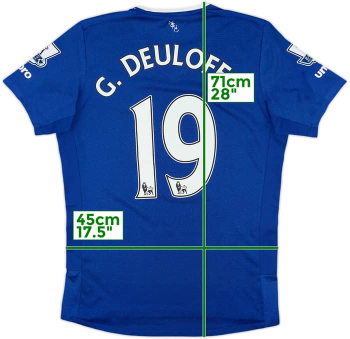 2015-16 Everton Home Shirt G. Deulofeu #19 - 7/10 - (S)