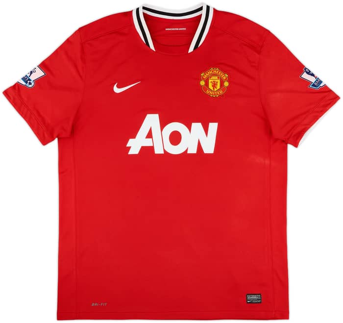 2011-12 Manchester United Home Shirt Berbatov #9 - 7/10 - (XL)