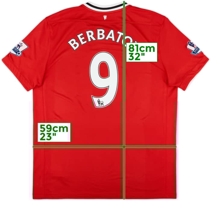 2011-12 Manchester United Home Shirt Berbatov #9 - 7/10 - (XL)