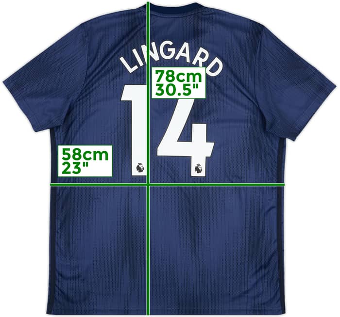 2018-19 Manchester United Third Shirt Lingard #14 - 10/10 - (XL)