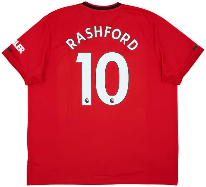 2019-20 Manchester United Home Shirt Rashford #10 - 6/10 - (XXL)