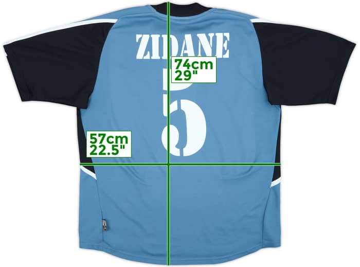 2001 Real Madrid Third Shirt Zidane #5 - 8/10 - (M)