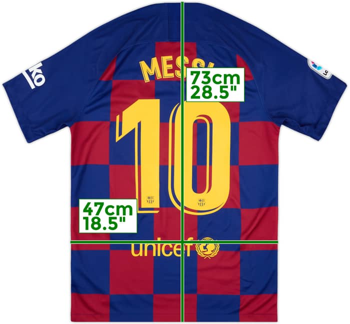2019-20 Barcelona Home Shirt Messi #10 - 9/10 - (S)