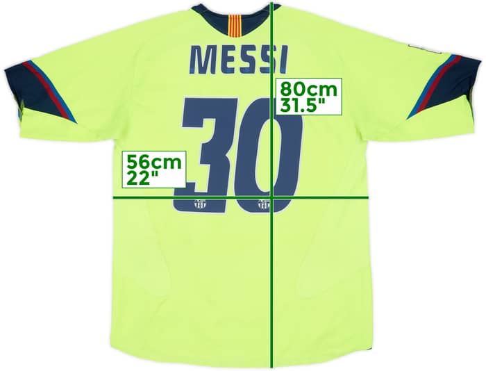 2005-06 Barcelona Away Shirt Messi #30 - 7/10 - (L)