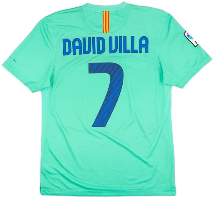 2010-11 Barcelona Away Shirt David Villa #7 - 7/10 - (M)