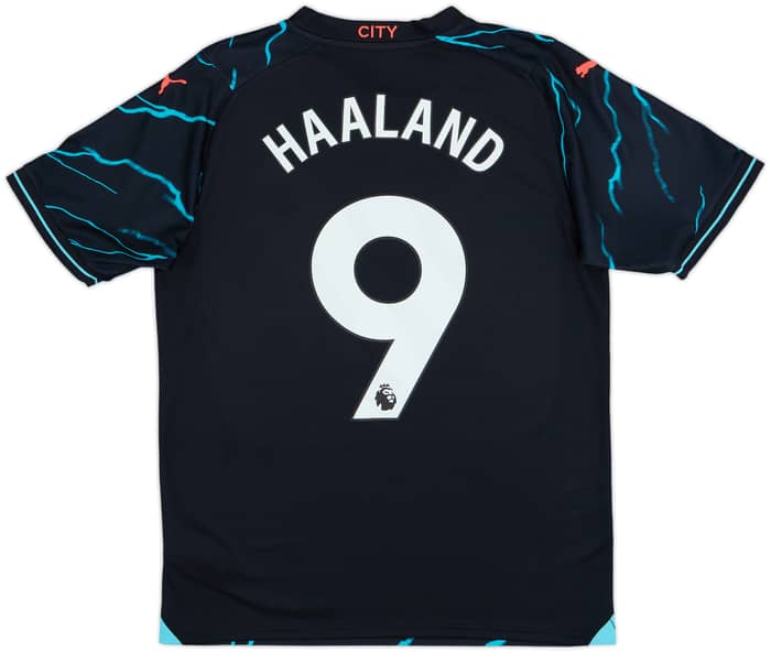 2023-24 Manchester City Third Shirt Haaland #9 - 10/10 - (M)