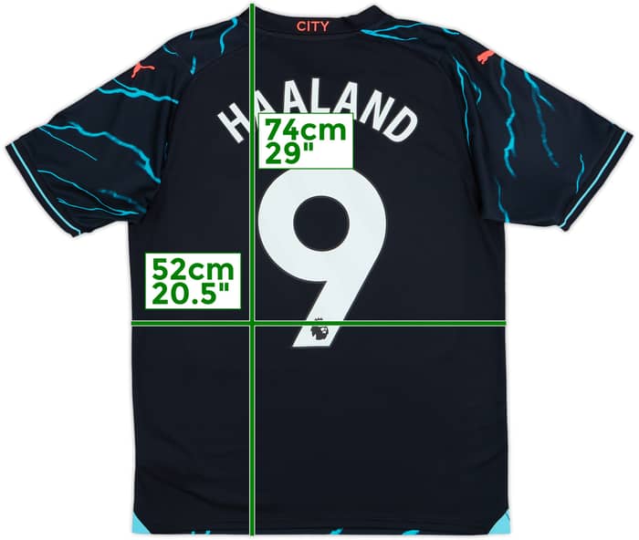 2023-24 Manchester City Third Shirt Haaland #9 - 10/10 - (M)