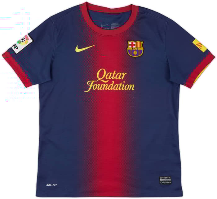 2012-13 Barcelona Home Shirt - 8/10 - (L.Boys)