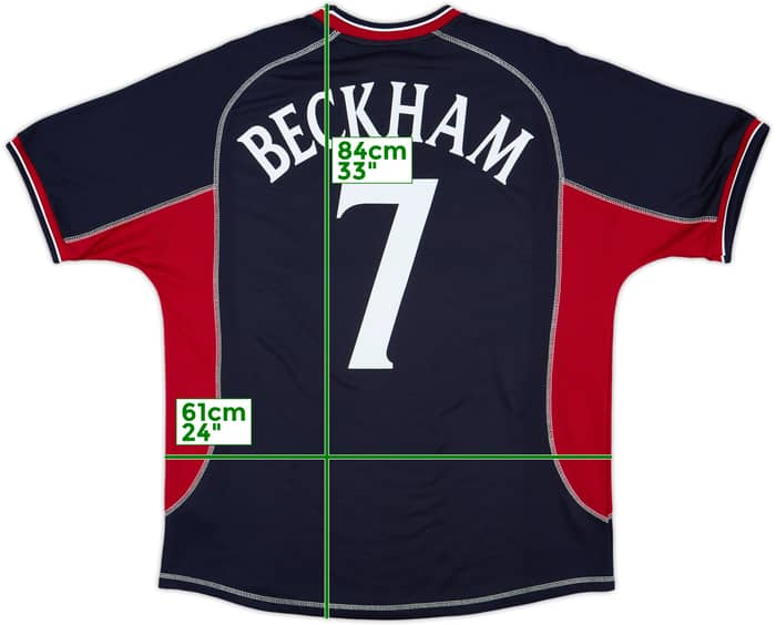 2000-01 Manchester United Third Shirt Beckham #7 - 8/10 - (XL)
