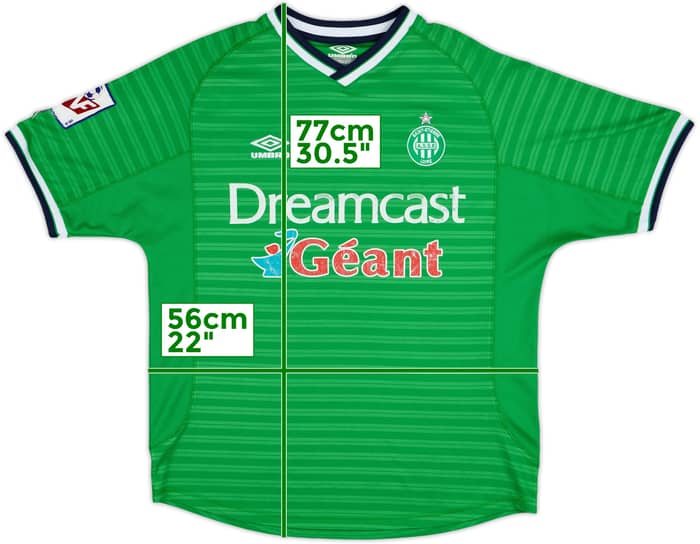 2000-01 Saint Etienne Home Shirt - 5/10 - (L)
