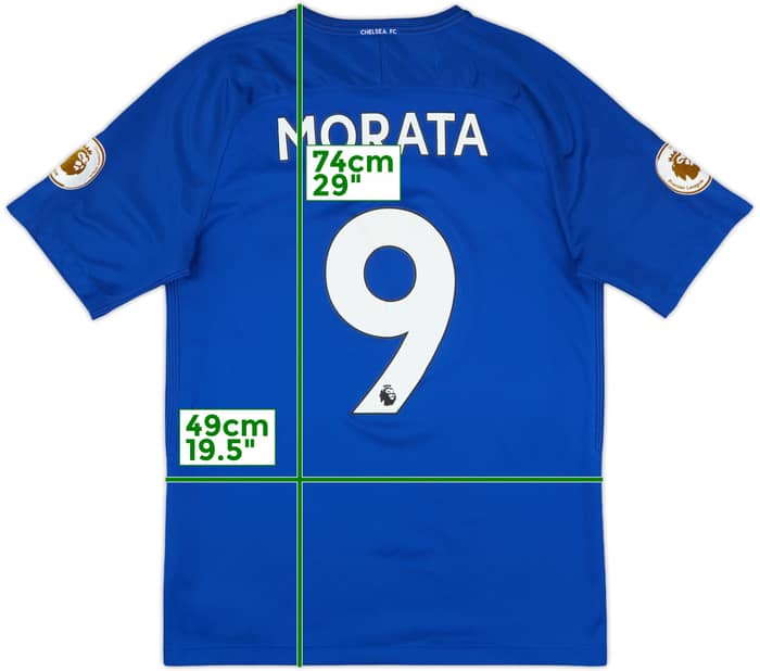 2017-18 Chelsea Home Shirt Morata #9 - 8/10 - (M)