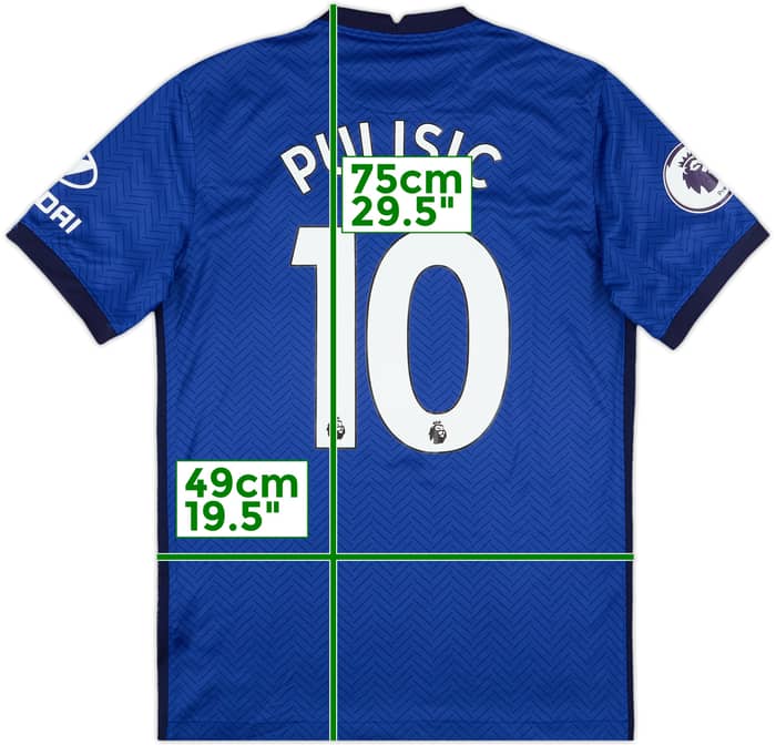 2020-21 Chelsea Home Shirt Pulisic #10 - 10/10 - (M)