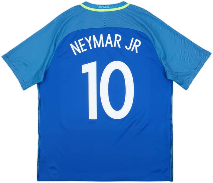 2016-17 Brazil Away Shirt Neymar Jr #10 - 8/10 - (XL)