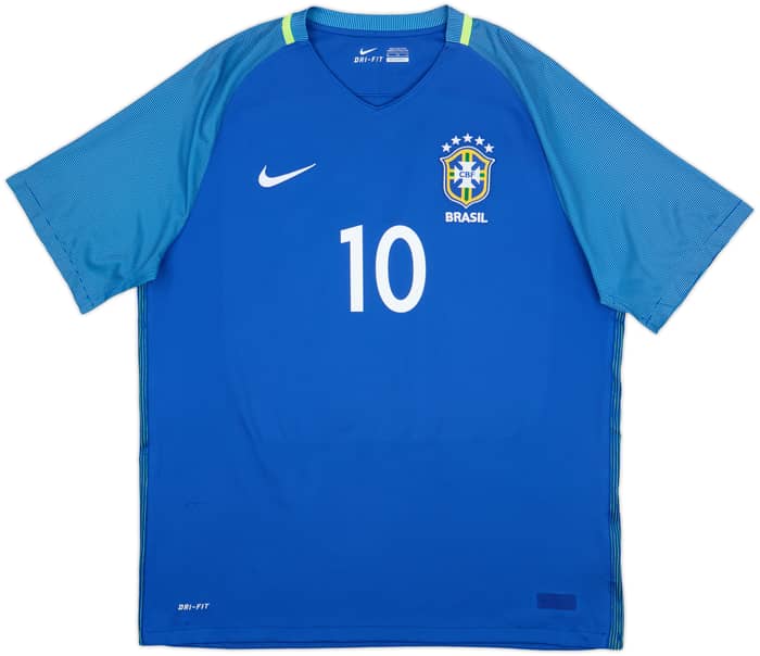 2016-17 Brazil Away Shirt Neymar Jr #10 - 8/10 - (XL)