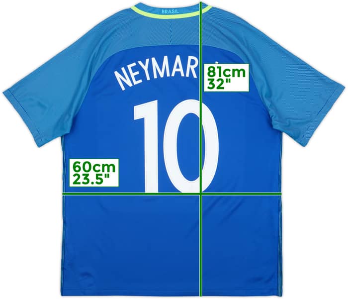 2016-17 Brazil Away Shirt Neymar Jr #10 - 8/10 - (XL)