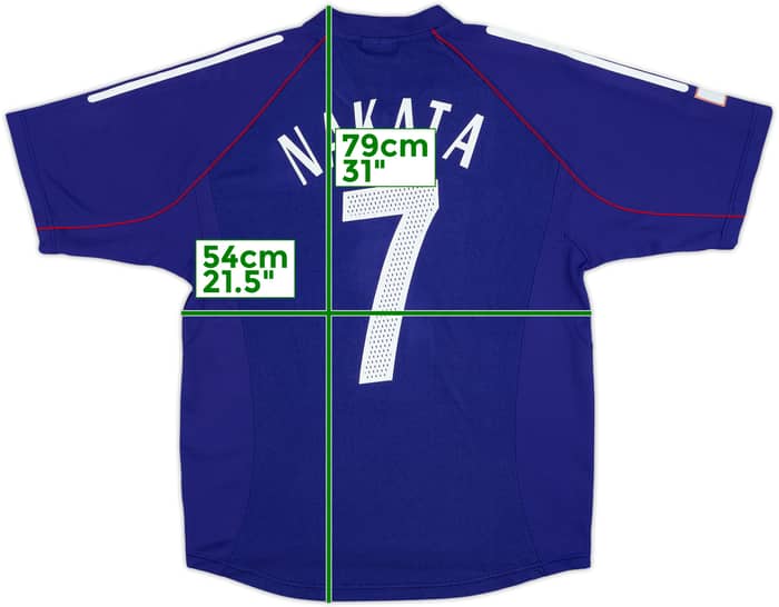 2002-04 Japan Home Shirt Nakata #7 - 8/10 - (M)