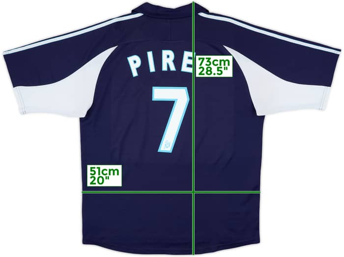 1999-00 Olympique Marseille Away Shirt Pires #7 - 8/10 - (L)