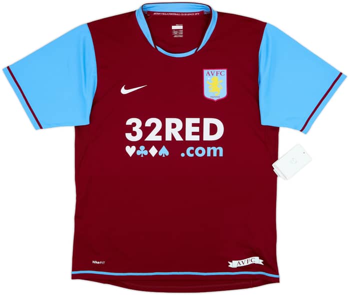 2007-08 Aston Villa Home Shirt Carew #10 (M)