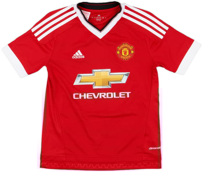 2015-16 Manchester United Home Shirt Rooney #10 - 9/10 - (M.Boys)