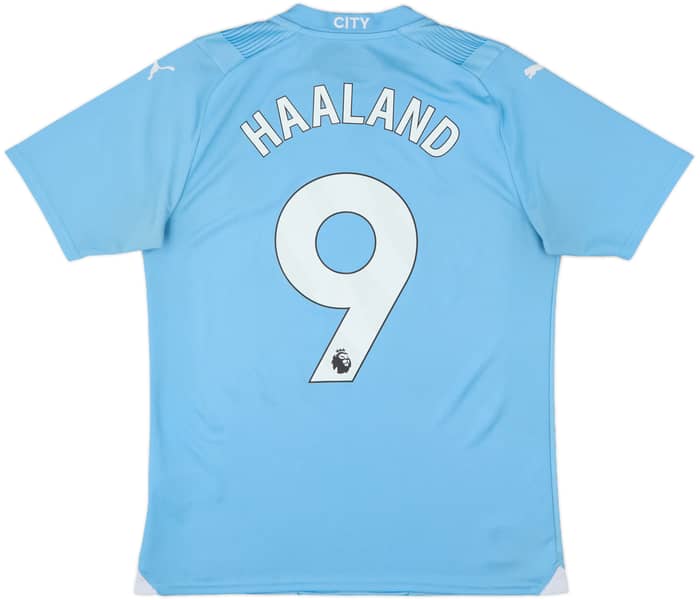 2023-24 Manchester City Home Shirt Haaland #9 - 8/10 - (M)