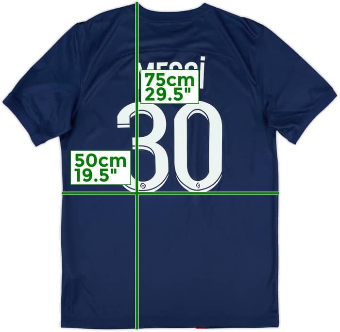 2022-23 Paris Saint-Germain Home Shirt Messi #30 - 9/10 - (M)
