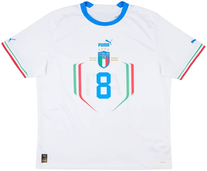 2022-23 Italy Away Shirt Jorginho #8 - 8/10 - (XL)