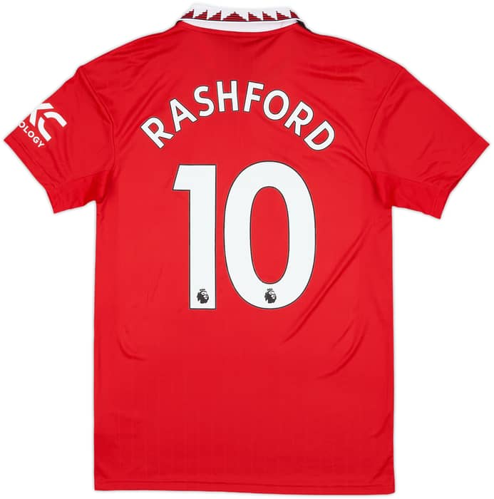 2022-23 Manchester United Home Shirt Rashford #10 (S)
