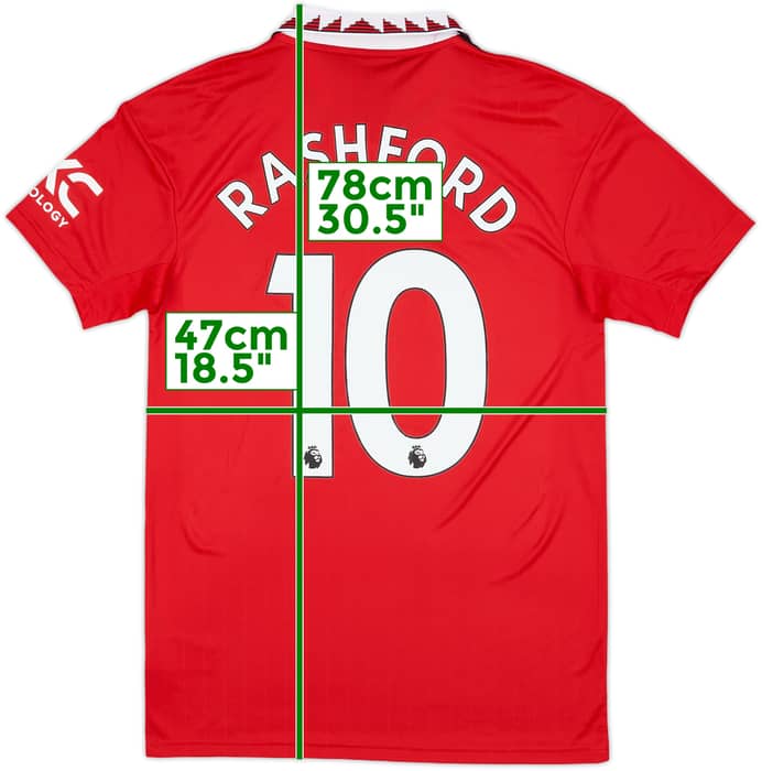 2022-23 Manchester United Home Shirt Rashford #10 (S)