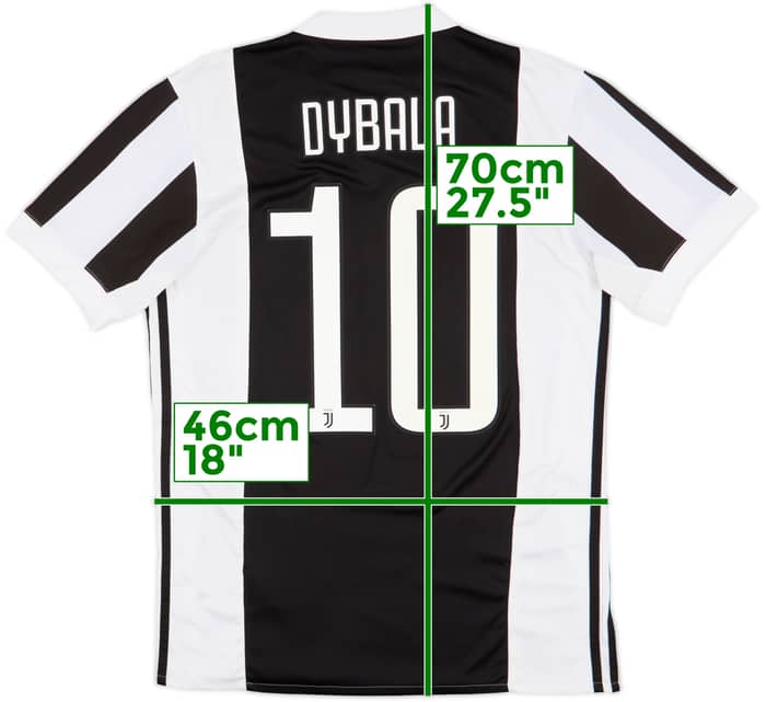 2017-18 Juventus Home Shirt Dybala #10 - 8/10 - (S)