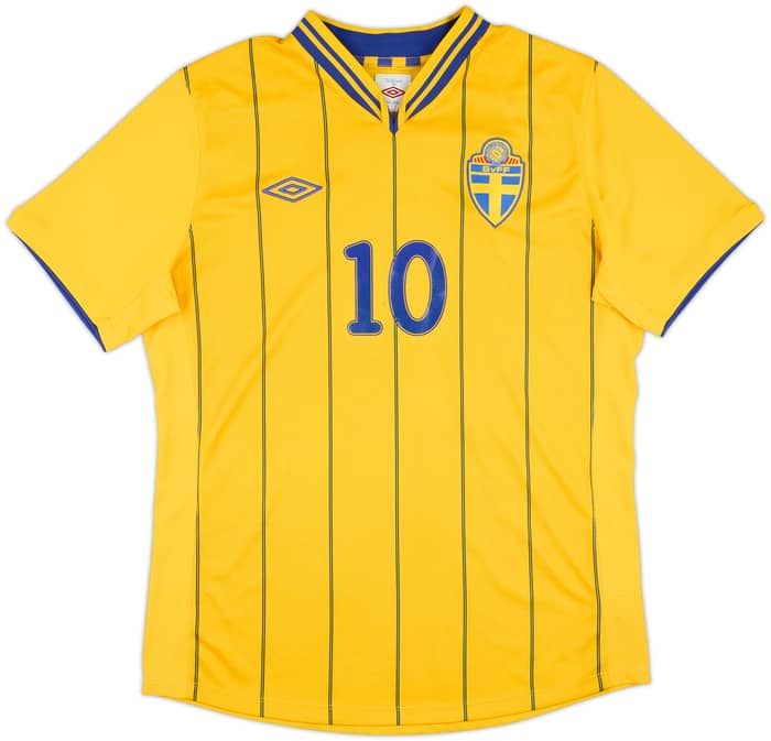 2012-13 Sweden Home Shirt Ibrahimovic #10 - 7/10 - (M)