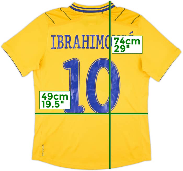 2012-13 Sweden Home Shirt Ibrahimovic #10 - 7/10 - (M)