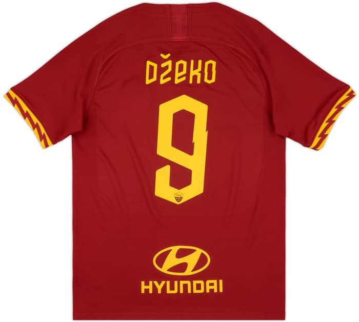 2019-20 Roma Home Shirt Dzeko #9 - 8/10 - (M)
