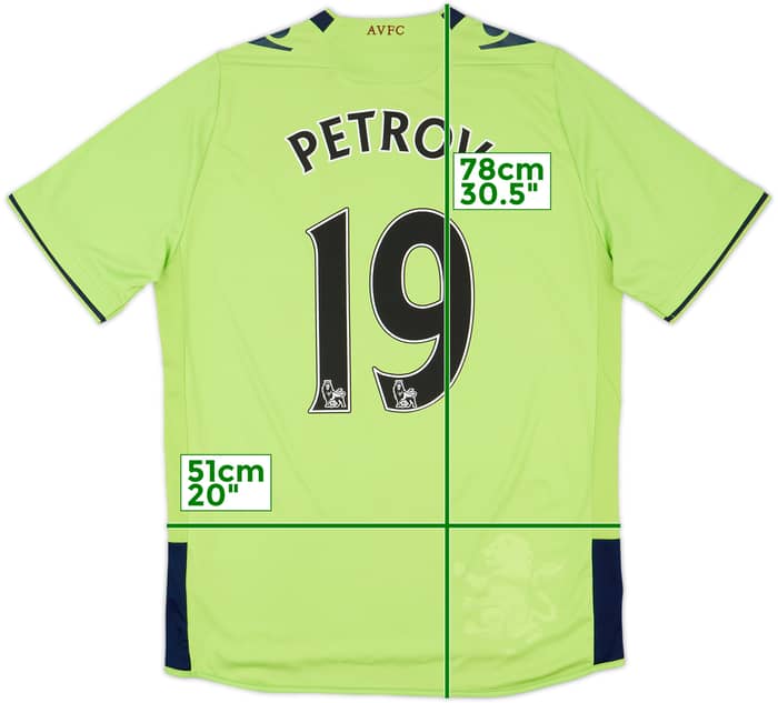 2012-13 Aston Villa Away Shirt Petrov #19 - 8/10 - (S)