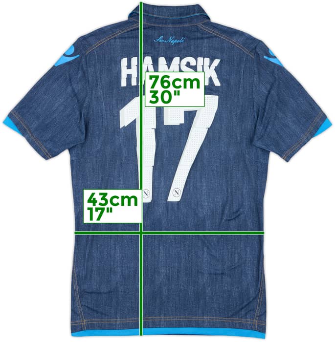 2014-15 Napoli Away Shirt Hamsik #17 - 8/10 - (M)