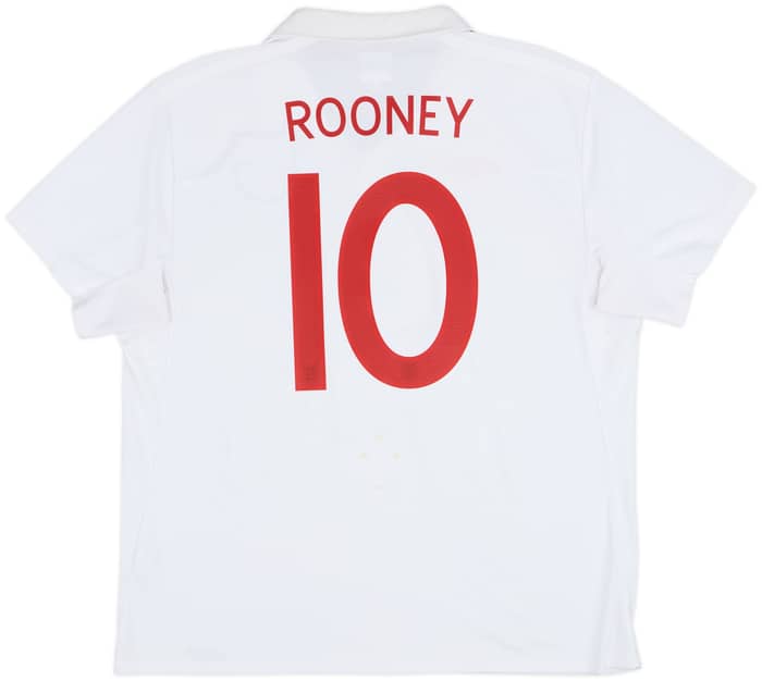 2009-10 England Home Shirt Rooney #10 - 7/10 - (XXL)