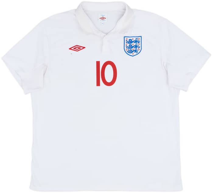 2009-10 England Home Shirt Rooney #10 - 7/10 - (XXL)
