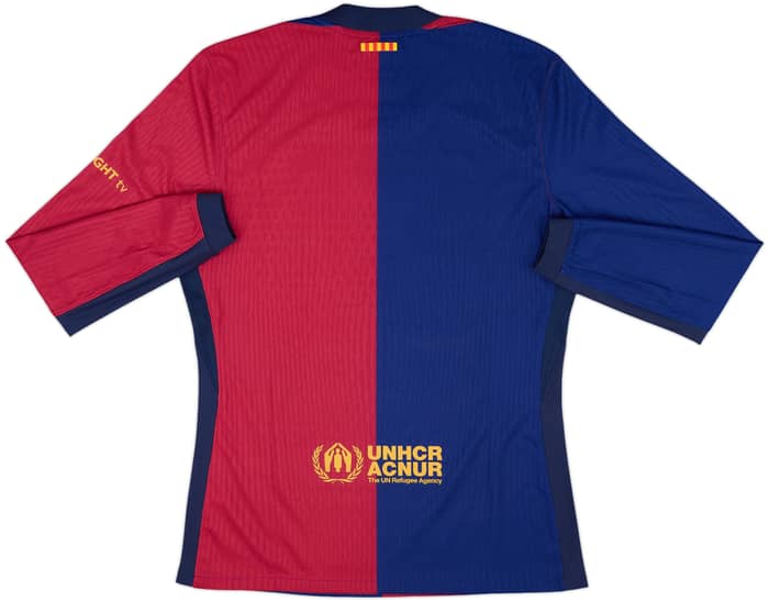 2024-25 Barcelona Authentic Home L/S Shirt (L)