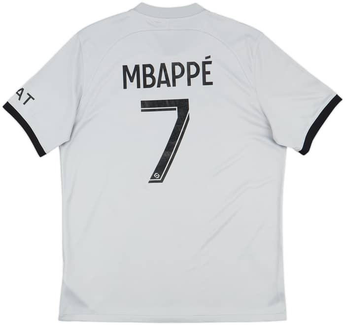 2022-23 Paris Saint-Germain Away Shirt Mbappe #7 - 9/10 - (L)