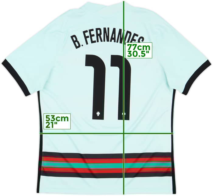 2020-22 Portugal Away Shirt B.Fernandes #11 - 8/10 - (L)