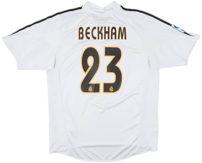 2004-05 Real Madrid Home Shirt Beckham #23 - 8/10 - (L)