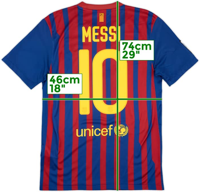 2011-12 Barcelona Home Shirt Messi #10 - 6/10 - (S)